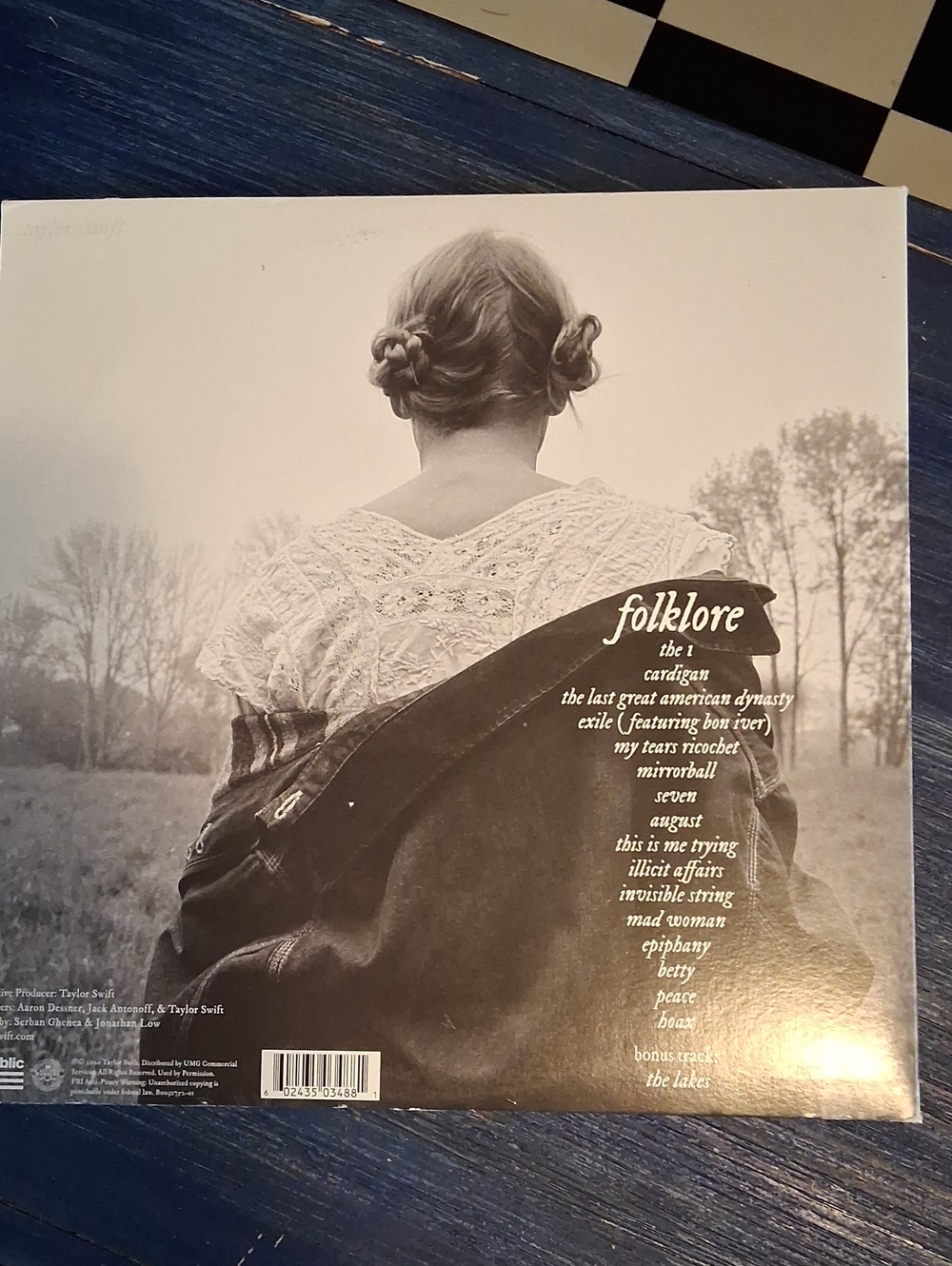 Folklore Taylor Swift Vinyl Record Album